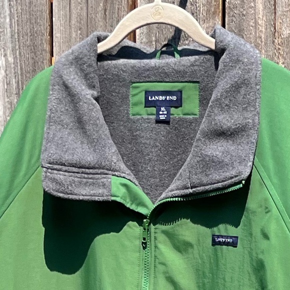 Land’s End windproof green coat size XL - Picture 16 of 16